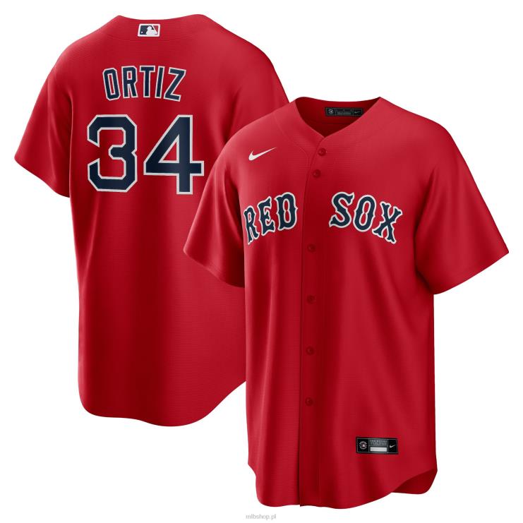 boston red sox david ortiz nike czerwona replika koszulki gracza zastępczego mężczyźni 0J02V216 MLB Jerseys