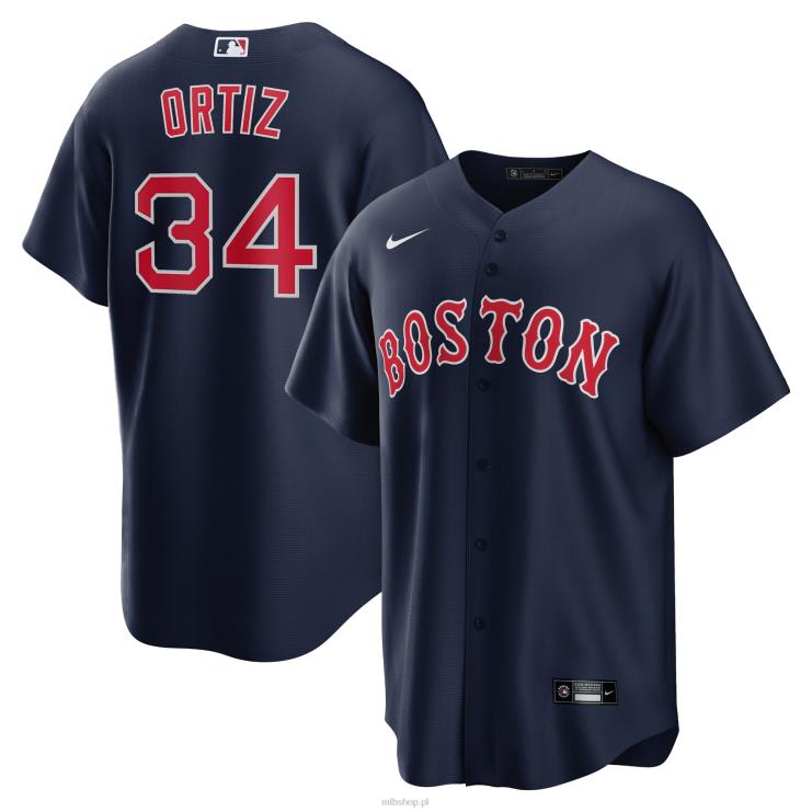 boston red sox david ortiz nike granatowa replika alternatywnej koszulki gracza mężczyźni 0J02V215 MLB Jerseys