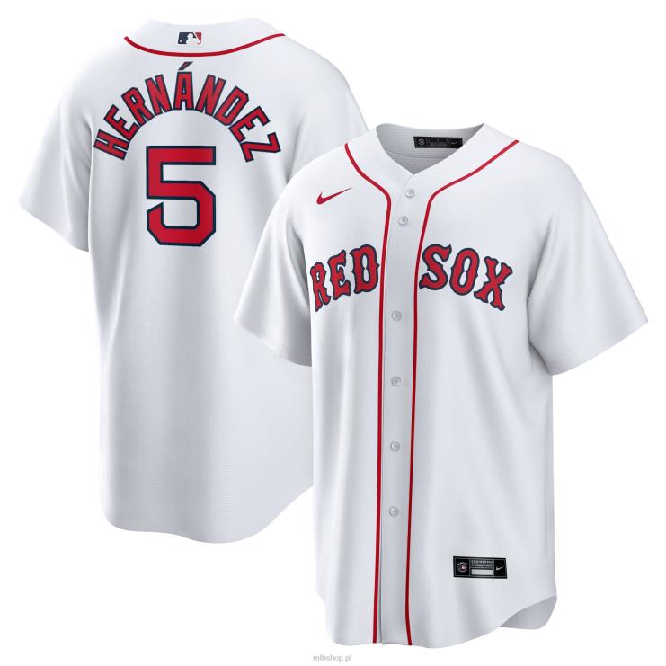 boston red sox enrique hernandez nike biała oficjalna replika domowej koszulki gracza mężczyźni 0J02V570 MLB Jerseys
