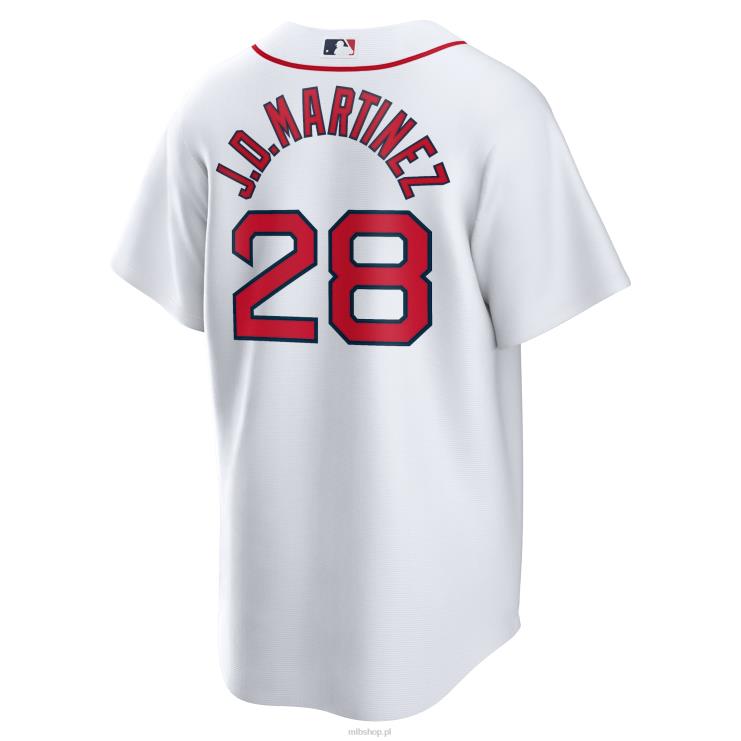 boston red sox j.d. martinez nike biała replika domowej koszulki z nazwiskiem zawodnika mężczyźni 0J02V520 MLB Jerseys
