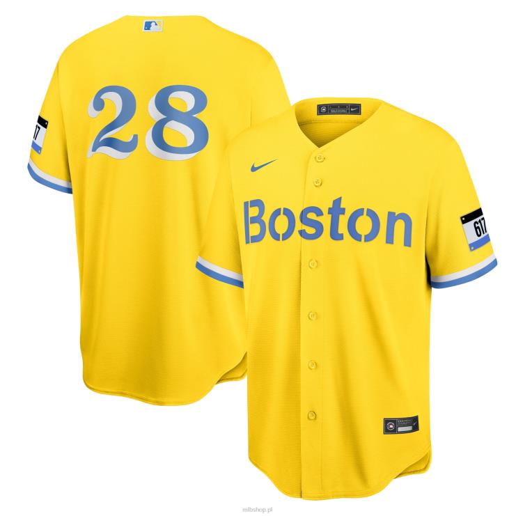 boston red sox j.d. replika koszulki gracza martinez nike gold city connect mężczyźni 0J02V1340 MLB Jerseys