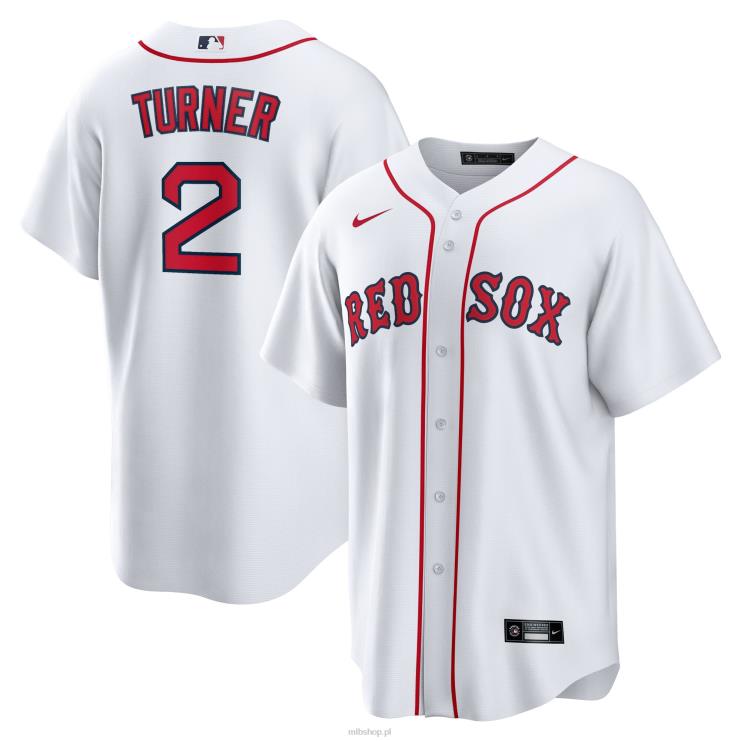 boston red sox justin turner nike biało-czerwona replika domowej koszulki gracza mężczyźni 0J02V759 MLB Jerseys