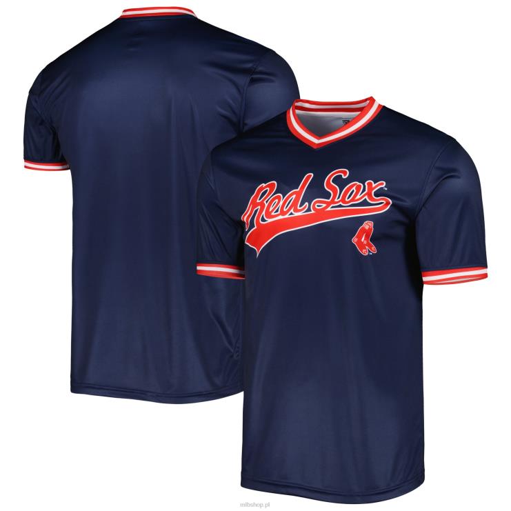 boston red sox szwy granatowa koszulka drużyny cooperstown z kolekcji mężczyźni 0J02V1378 MLB Jerseys