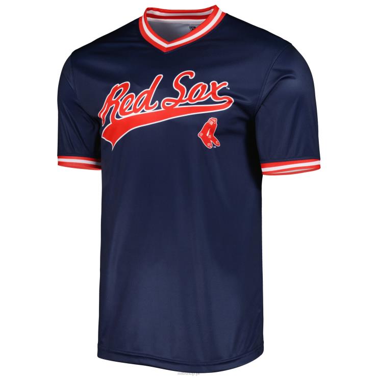 boston red sox szwy granatowa koszulka drużyny cooperstown z kolekcji mężczyźni 0J02V1378 MLB Jerseys
