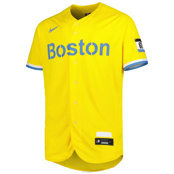 oryginalna koszulka gracza boston red sox rafael devers nike gold city connect mężczyźni 0J02V967 MLB Jerseys