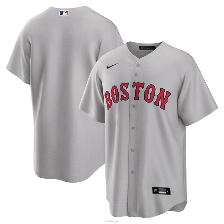 szara replika koszulki drużyny szosowej Boston Red Sox Nike mężczyźni 0J02V746 MLB Jerseys