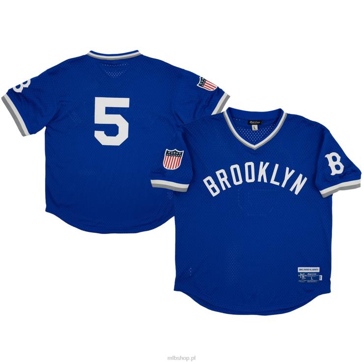 brooklyn royal gigants #5 rings & crwns koszulka z dekoltem w szpic, replika królewskiej siateczki mężczyźni 0J02V1283 MLB Jerseys