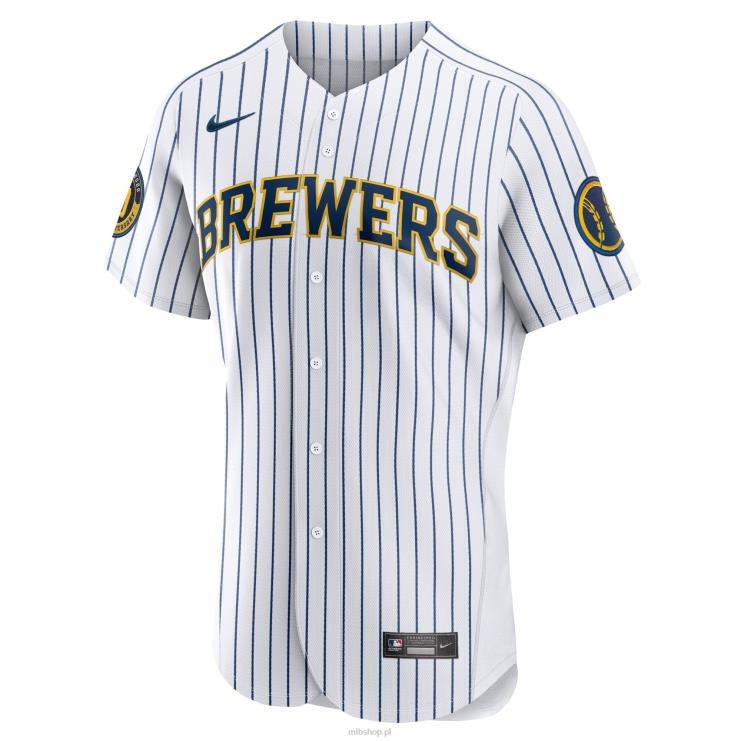 Biała koszulka Milwaukee brewers nike z alternatywną autentyczną drużyną mężczyźni 0J02V832 MLB Jerseys