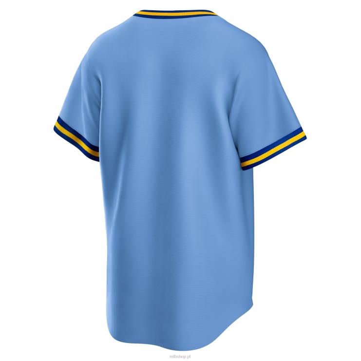 Milwaukee brewers Nike Powder Blue Road Cooperstown Collection Team Jersey mężczyźni 0J02V743 MLB Jerseys