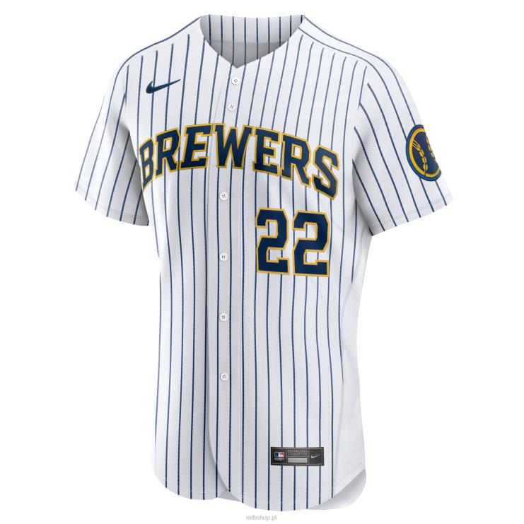 Milwaukee brewers christian yelich nike biała koszulka zespołu alternatywnego autentycznego gracza mężczyźni 0J02V1372 MLB Jerseys