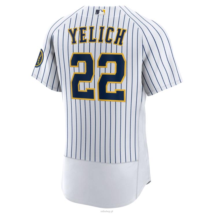 Milwaukee brewers christian yelich nike biała koszulka zespołu alternatywnego autentycznego gracza mężczyźni 0J02V1372 MLB Jerseys