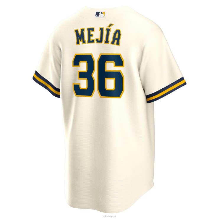 Milwaukee brewers j.c. mejia nike kremowa replika domowej koszulki gracza mężczyźni 0J02V1586 MLB Jerseys
