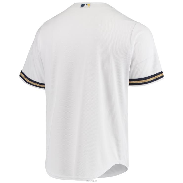 Milwaukee brewers majestatyczna biała oficjalna koszulka drużyny mężczyźni 0J02V1077 MLB Jerseys