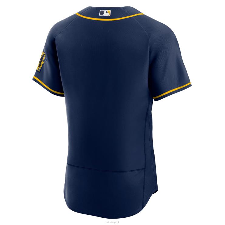 Milwaukee brewers nike granatowa koszulka z autentycznym logo zespołu w alternatywnym kolorze mężczyźni 0J02V779 MLB Jerseys