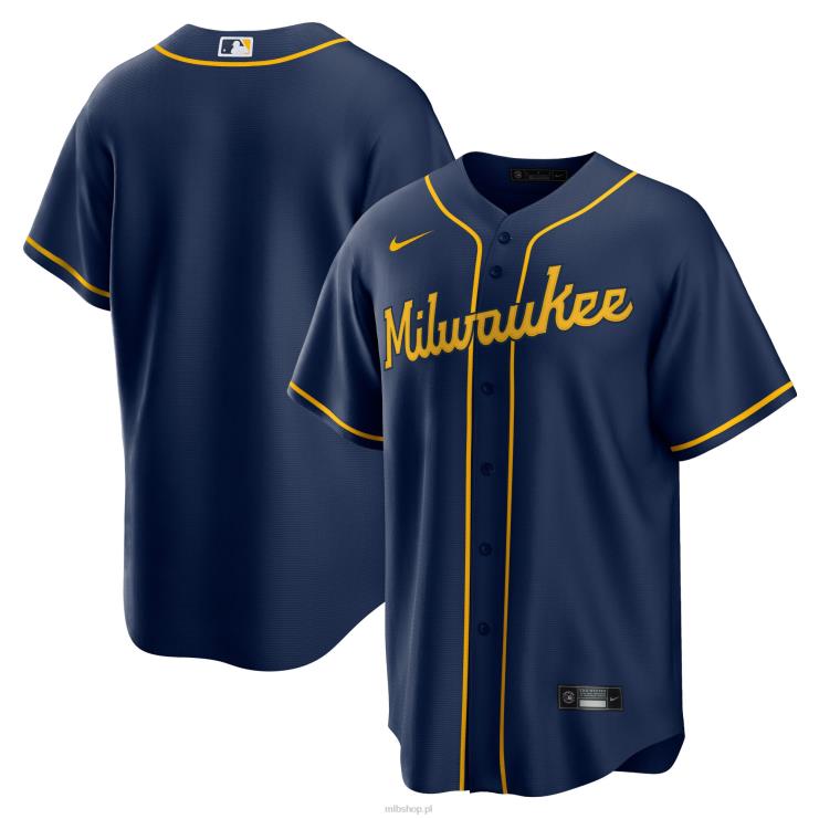Milwaukee brewers nike granatowa replika alternatywnej koszulki drużyny mężczyźni 0J02V225 MLB Jerseys