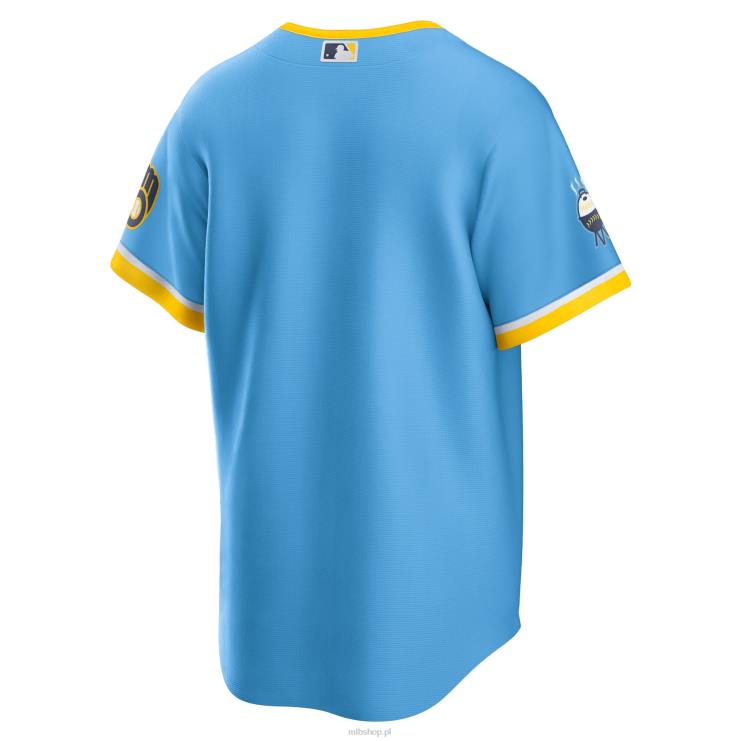 Replika koszulki drużyny Milwaukee brewers Nike Powder Blue 2022 City Connect mężczyźni 0J02V275 MLB Jerseys
