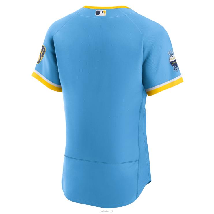 bluza milwaukee brewers Nike Powder Blue 2022 City Connect autentyczna koszulka drużynowa mężczyźni 0J02V1423 MLB Jerseys