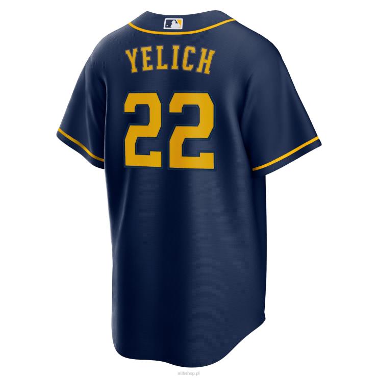 milwaukee brewers christian yelich nike granatowa replika alternatywnej koszulki gracza mężczyźni 0J02V271 MLB Jerseys