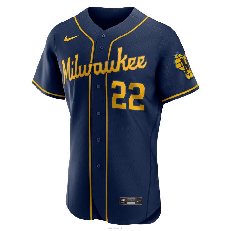 milwaukee brewers christian yelich nike marynarka wojenna 50. sezon alternatywna autentyczna koszulka gracza mężczyźni 0J02V923 MLB Jerseys
