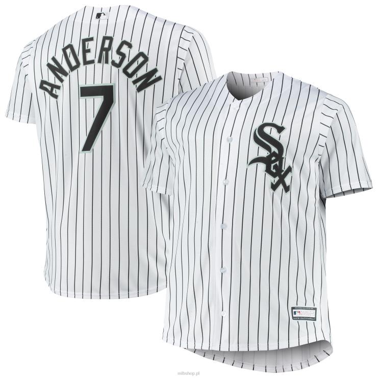 Biała replika koszulki Chicago White Sox Tima Andersona mężczyźni 0J02V797 MLB Jerseys