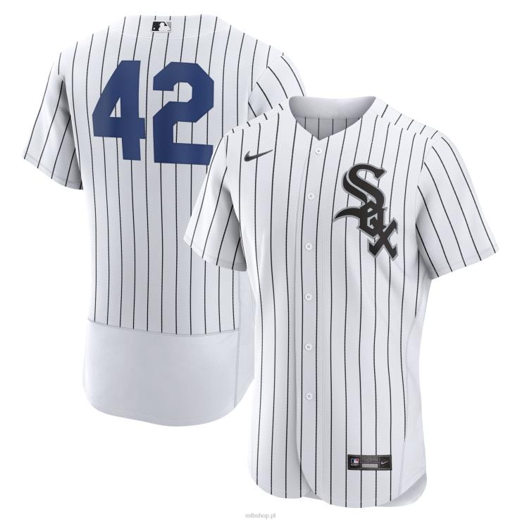 biała autentyczna koszulka nike chicago white sox 2023 jackie robinson day mężczyźni 0J02V1286 MLB Jerseys