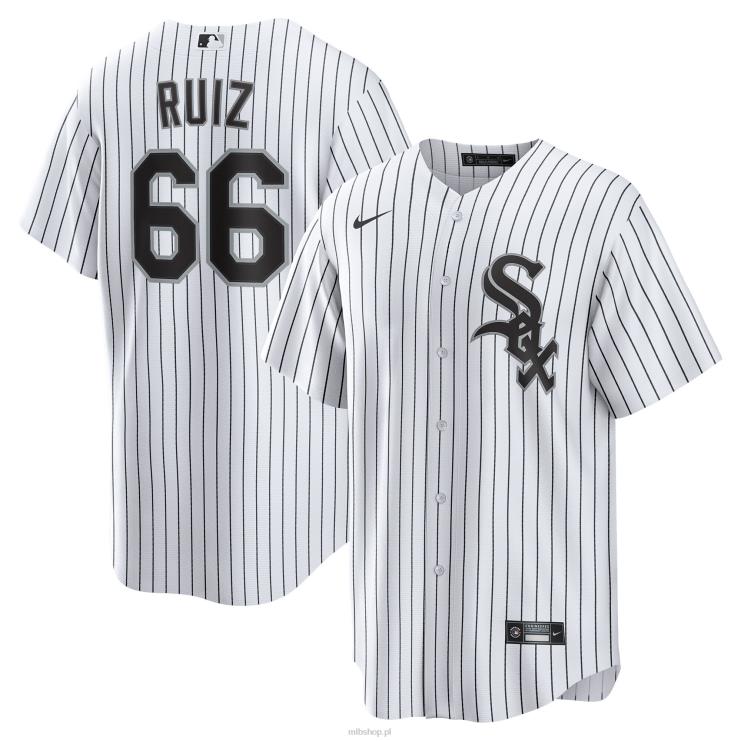 biała replika domowej koszulki gracza chicago white sox jose ruiz nike mężczyźni 0J02V1618 MLB Jerseys