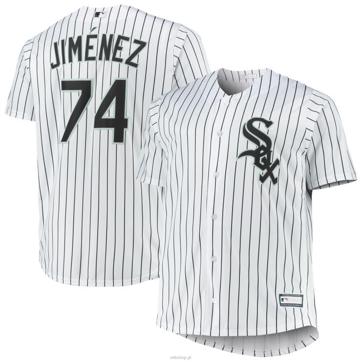 biała replika koszulki gracza chicago white sox eloy jimenez mężczyźni 0J02V1078 MLB Jerseys