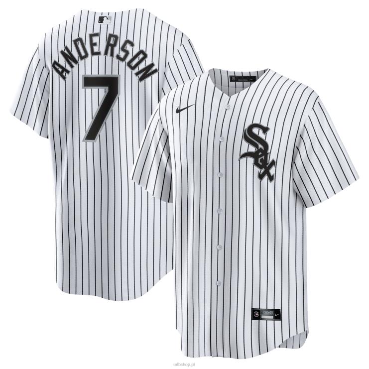biało-czarna replika domowej koszulki gracza Chicago White Sox Tim Anderson Nike mężczyźni 0J02V282 MLB Jerseys