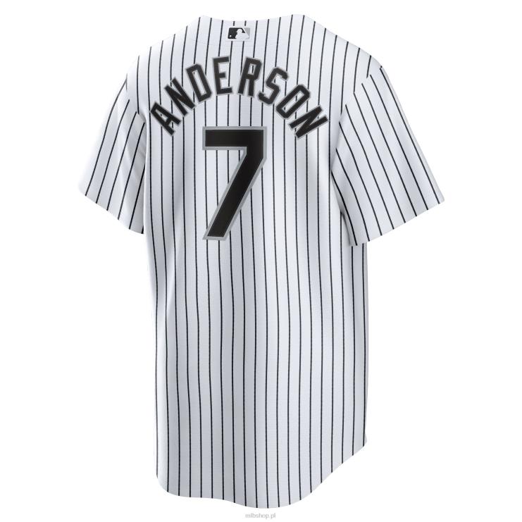 biało-czarna replika domowej koszulki gracza Chicago White Sox Tim Anderson Nike mężczyźni 0J02V282 MLB Jerseys