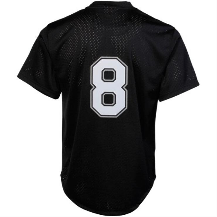 chicago white sox bo jackson mitchell & ness czarna koszulka treningowa z kolekcji cooperstown z 1993 roku mężczyźni 0J02V524 MLB Jerseys