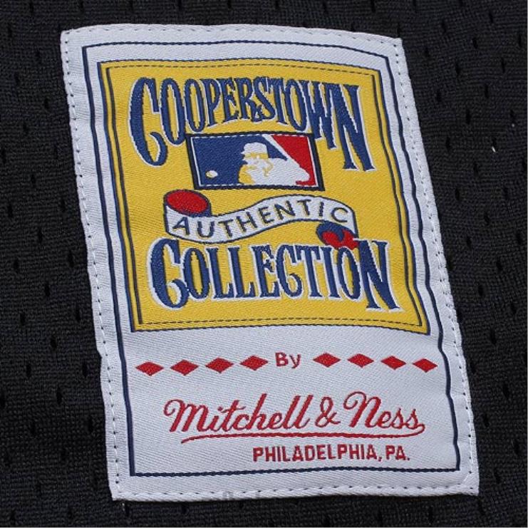 chicago white sox bo jackson mitchell & ness czarna koszulka treningowa z kolekcji cooperstown z 1993 roku mężczyźni 0J02V524 MLB Jerseys