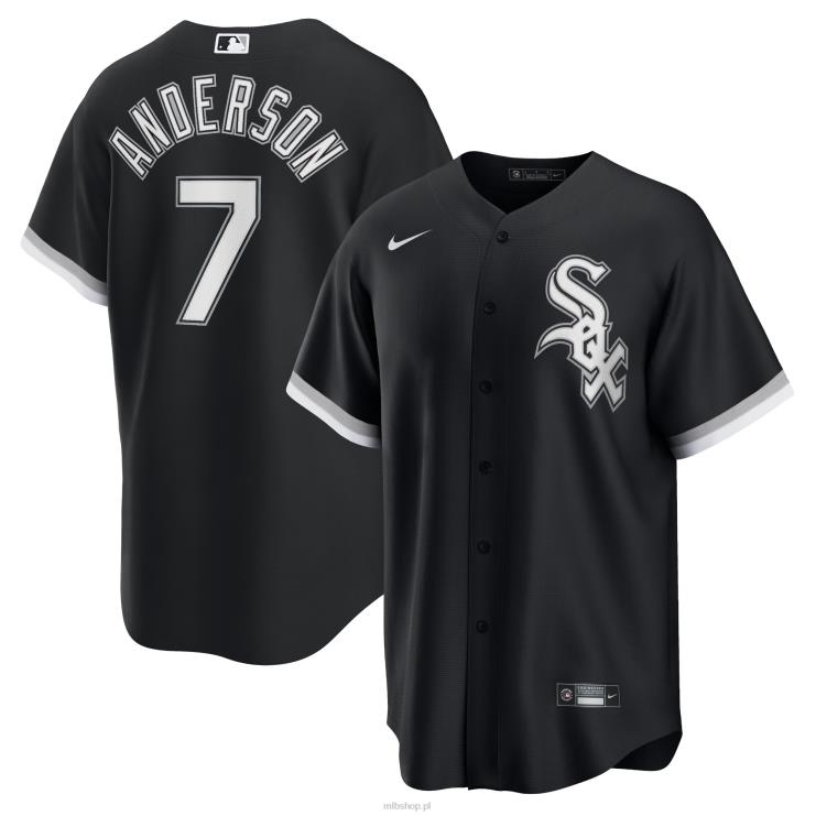 czarna replika koszulki gracza chicago white sox tim anderson nike mężczyźni 0J02V281 MLB Jerseys