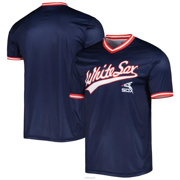 koszulka chicago white sox ze szwami navy cooperstown collection team mężczyźni 0J02V903 MLB Jerseys