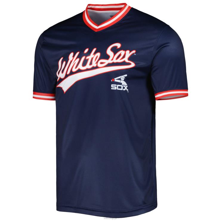 koszulka chicago white sox ze szwami navy cooperstown collection team mężczyźni 0J02V903 MLB Jerseys
