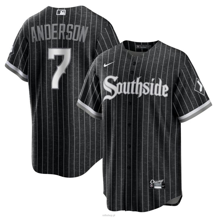 replika koszulki gracza chicago white sox tim anderson nike black city connect mężczyźni 0J02V167 MLB Jerseys