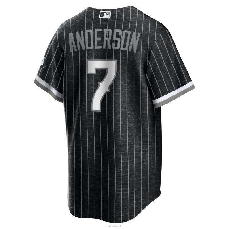 replika koszulki gracza chicago white sox tim anderson nike black city connect mężczyźni 0J02V167 MLB Jerseys