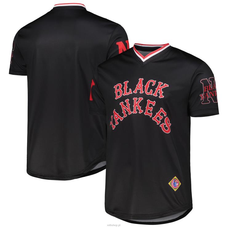 czarny yankees szwy czarna sublimowana koszulka z dekoltem w szpic mężczyźni 0J02V902 MLB Jerseys