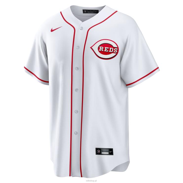 Biała replika domowej koszulki Nike Cincinnati Reds Nike mężczyźni 0J02V758 MLB Jerseys