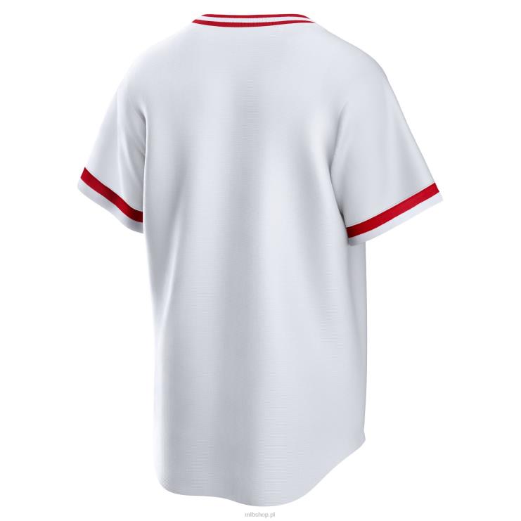 biała koszulka drużyny cincinnati reds nike z kolekcji cooperstown mężczyźni 0J02V552 MLB Jerseys