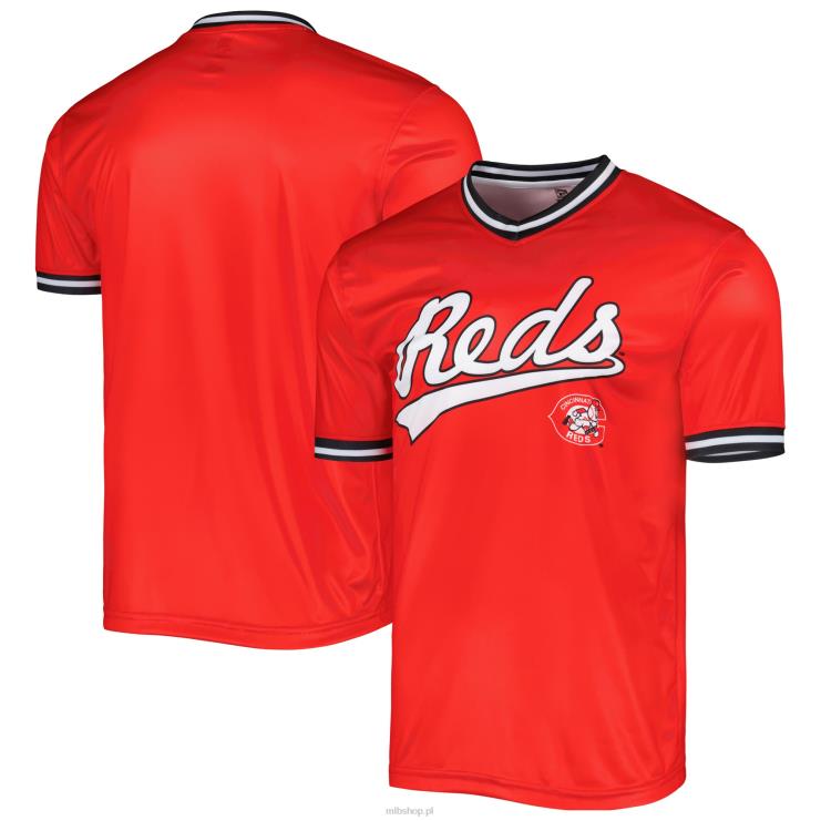 cincinnati reds szwy czerwona koszulka drużyny z kolekcji cooperstown mężczyźni 0J02V931 MLB Jerseys