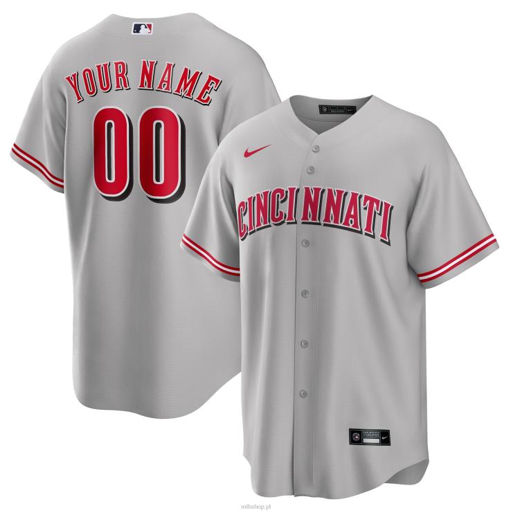 szara replika niestandardowej koszulki nike cincinnati reds mężczyźni 0J02V330 MLB Jerseys