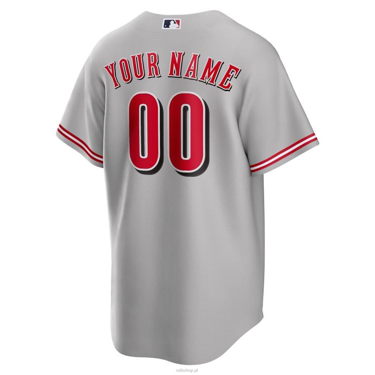 szara replika niestandardowej koszulki nike cincinnati reds mężczyźni 0J02V330 MLB Jerseys
