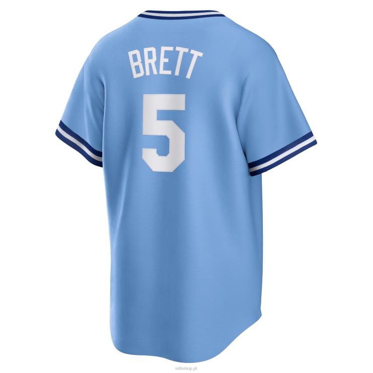 Kansas City Royals George Brett Nike Jasnoniebieska koszulka z kolekcji Road Cooperstown mężczyźni 0J02V498 MLB Jerseys