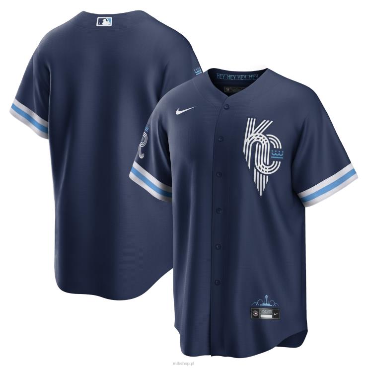 Replika koszulki Kansas City Royals Nike Navy 2022 City Connect mężczyźni 0J02V974 MLB Jerseys