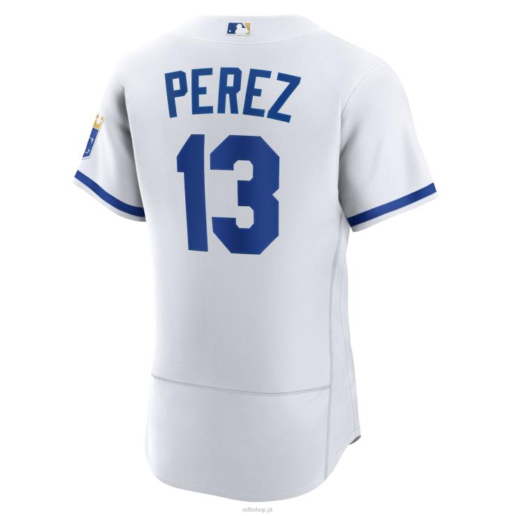 biała autentyczna domowa koszulka gracza kansas city royals salvador perez nike 2022 mężczyźni 0J02V1369 MLB Jerseys