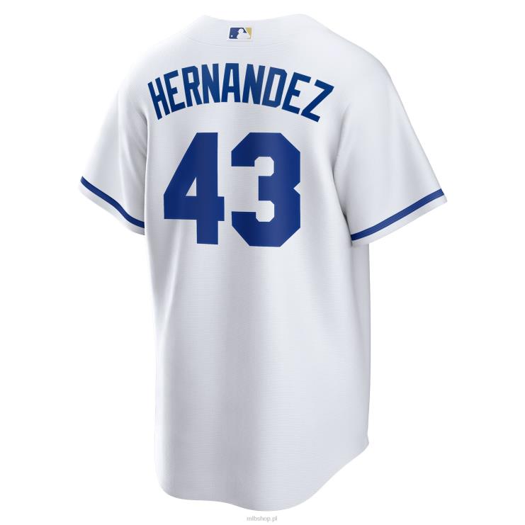 biała domowa replika koszulki gracza kansas city royals carlos hernandez nike mężczyźni 0J02V1601 MLB Jerseys
