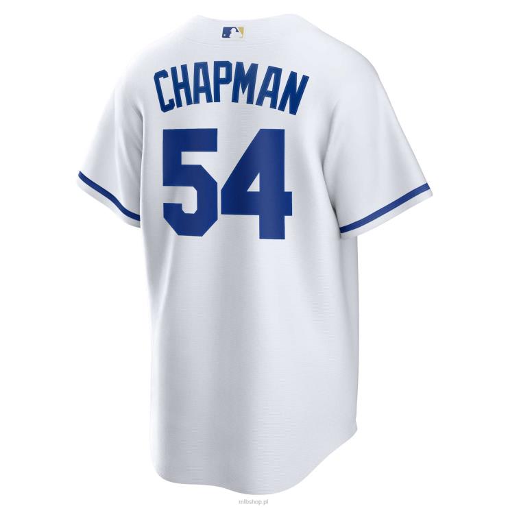 biała replika domowej koszulki zawodnika kansas city royals aroldis chapman nike mężczyźni 0J02V1120 MLB Jerseys