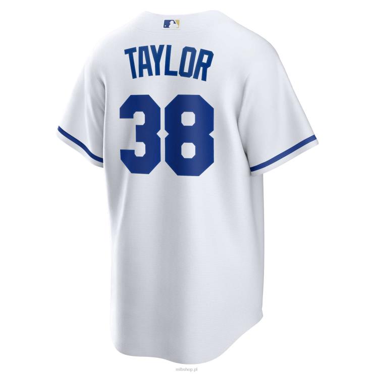 biała replika domowej koszulki zawodnika kansas city royals josh taylor nike mężczyźni 0J02V1462 MLB Jerseys