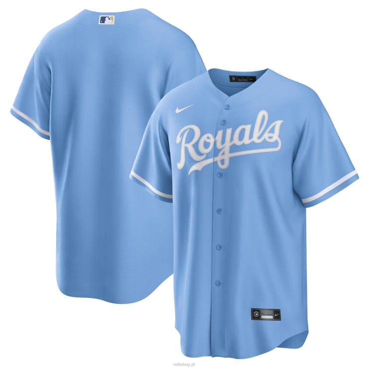 jasnoniebieska koszulka Kansas City Royals Nike z repliką alternatywnego logo drużyny mężczyźni 0J02V130 MLB Jerseys