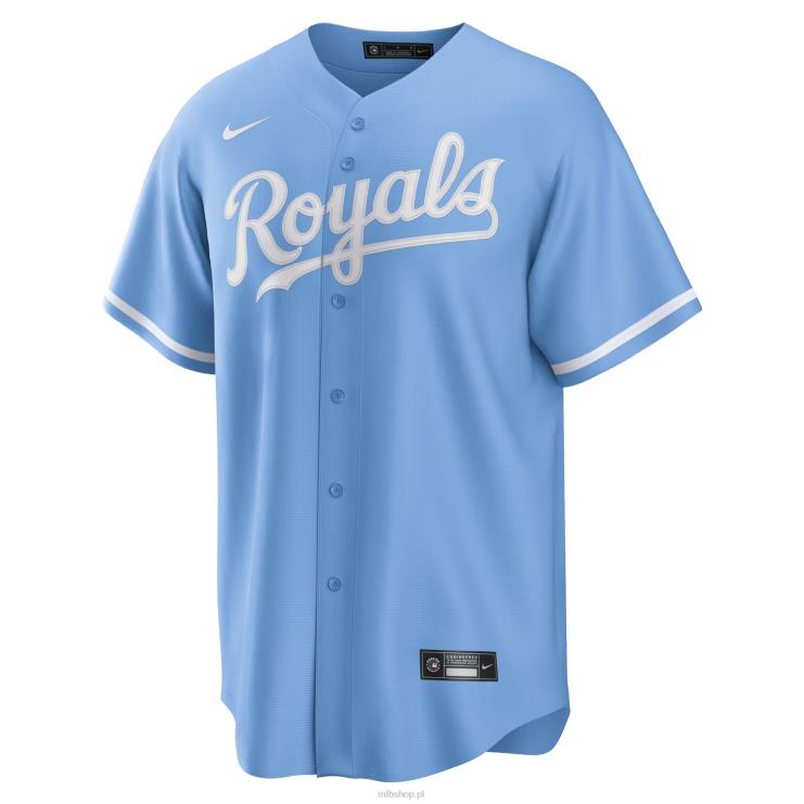 jasnoniebieska koszulka Kansas City Royals Nike z repliką alternatywnego logo drużyny mężczyźni 0J02V130 MLB Jerseys